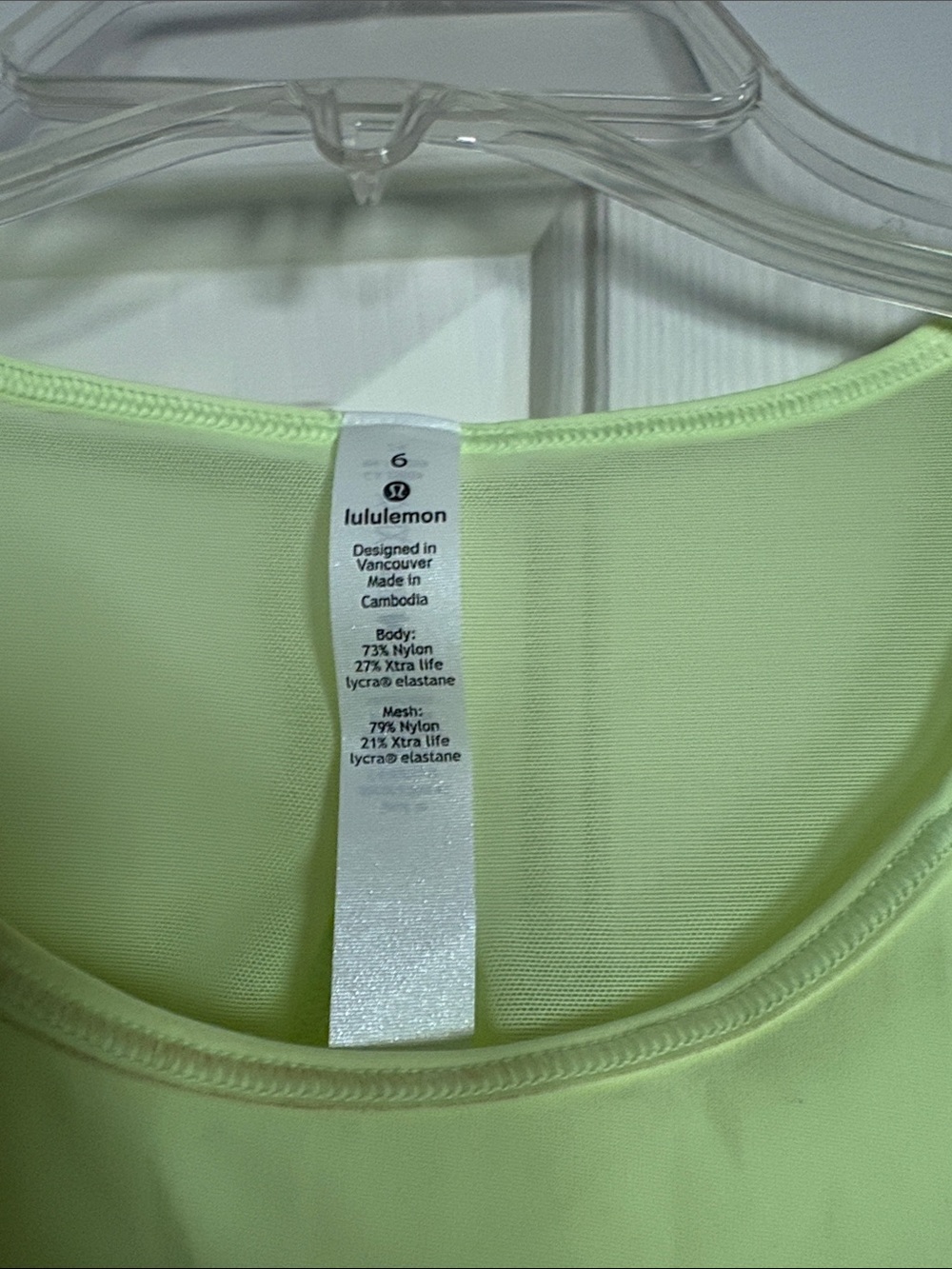 lululemon bright yellow/green tank top - Picture 2 of 5